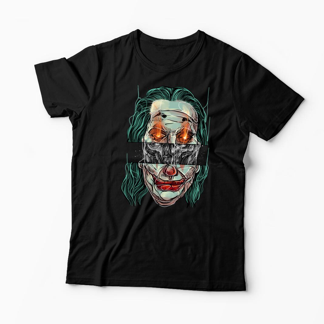 Tricou Personalizat Craniu Joker - Bărbați-Negru