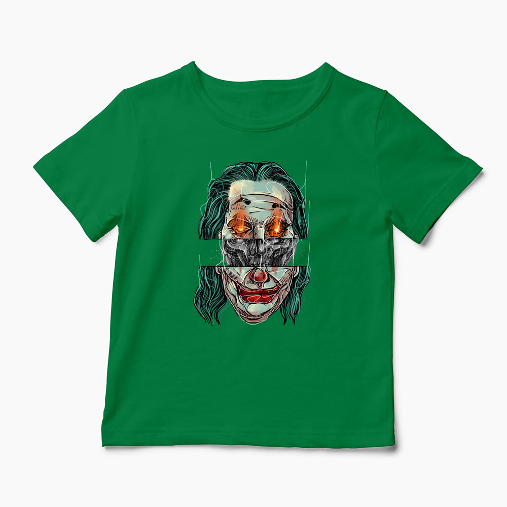 Tricou Personalizat Craniu Joker - Copii-Verde