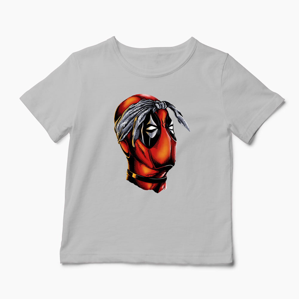 Tricou Personalizat Deadpool Tupac - Copii-Gri