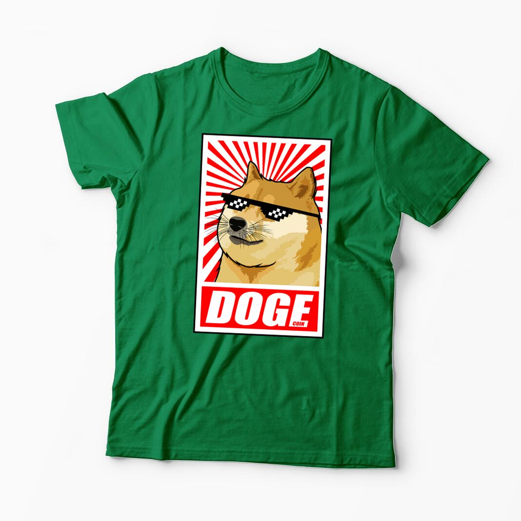 Tricou Personalizat Doge Coin - Bărbați-Verde