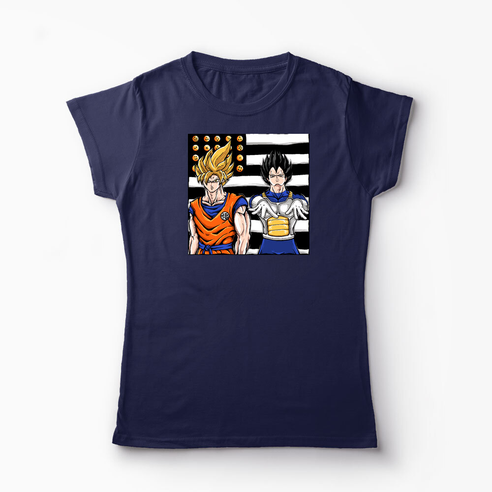 Tricou Personalizat Dragon Ball Z - Son Goku - Femei-Bleumarin