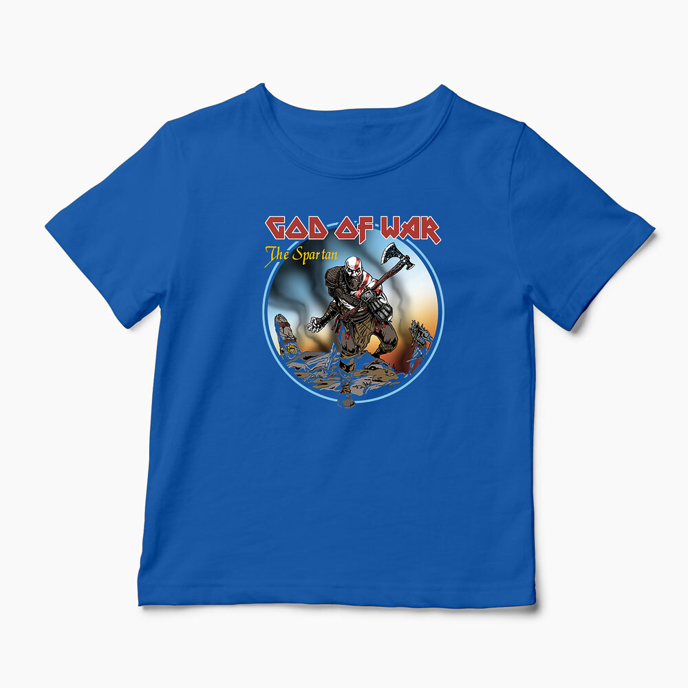 Tricou Personalizat God Of War The Spartan - Copii-Albastru Regal