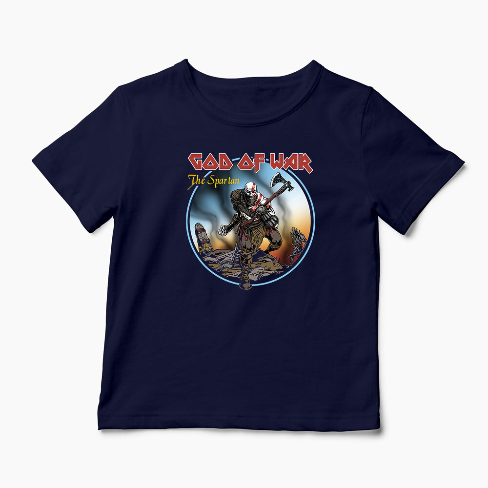 Tricou Personalizat God Of War The Spartan - Copii-Bleumarin