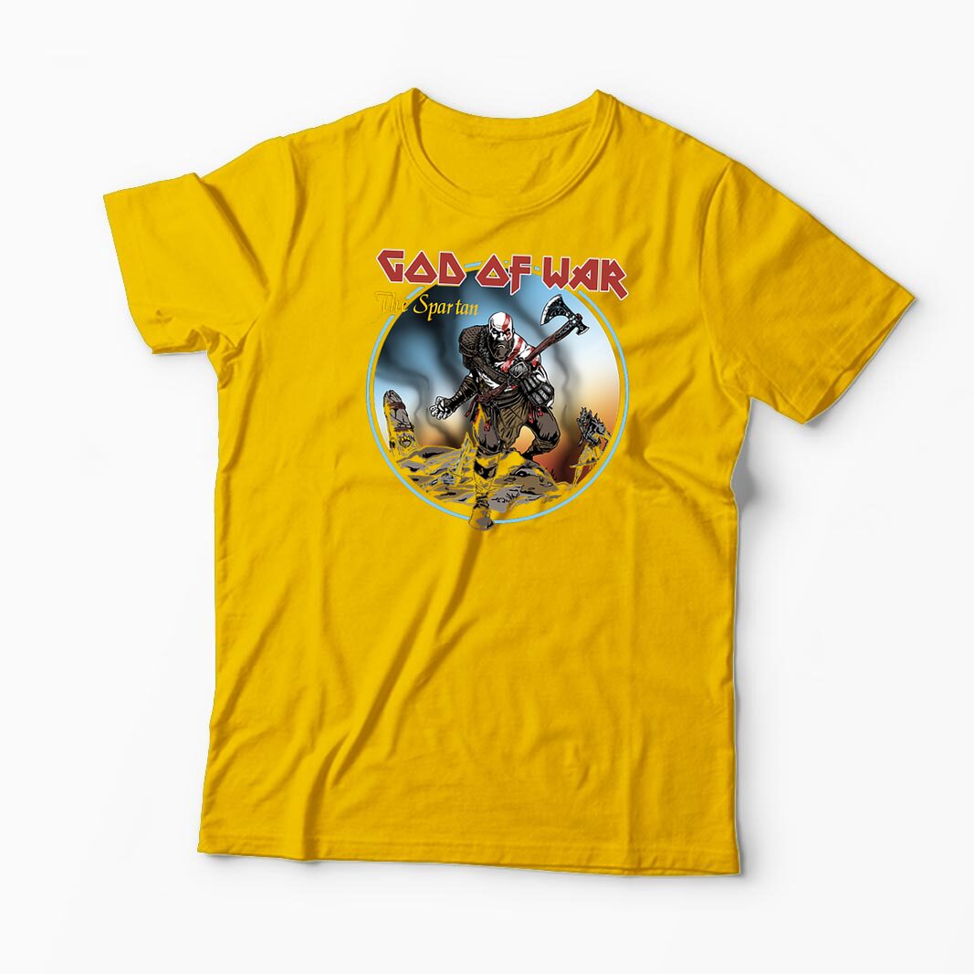 Tricou Personalizat God Of War The Spartan - Bărbați-Galben