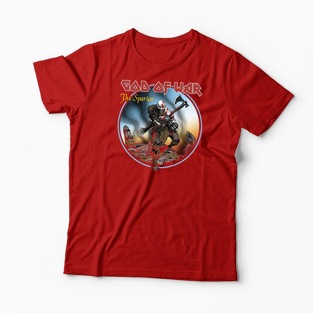 Tricou Personalizat God Of War The Spartan - Bărbați-Roșu