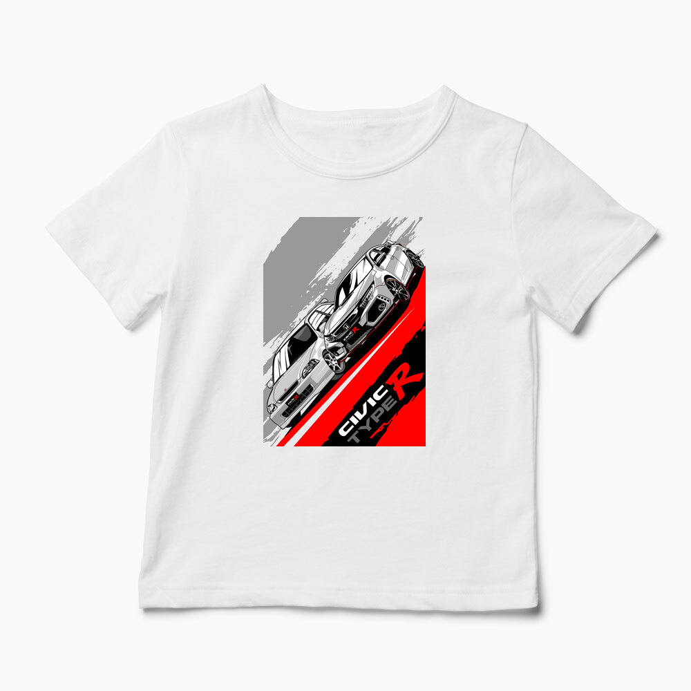 Tricou Personalizat Honda Civic Type R Legend - Copii-Alb