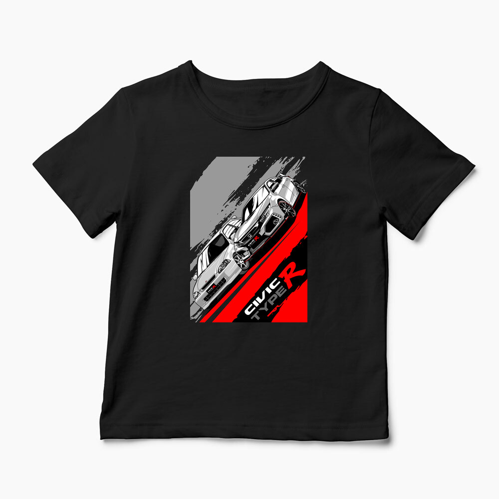 Tricou Personalizat Honda Civic Type R Legend - Copii-Negru