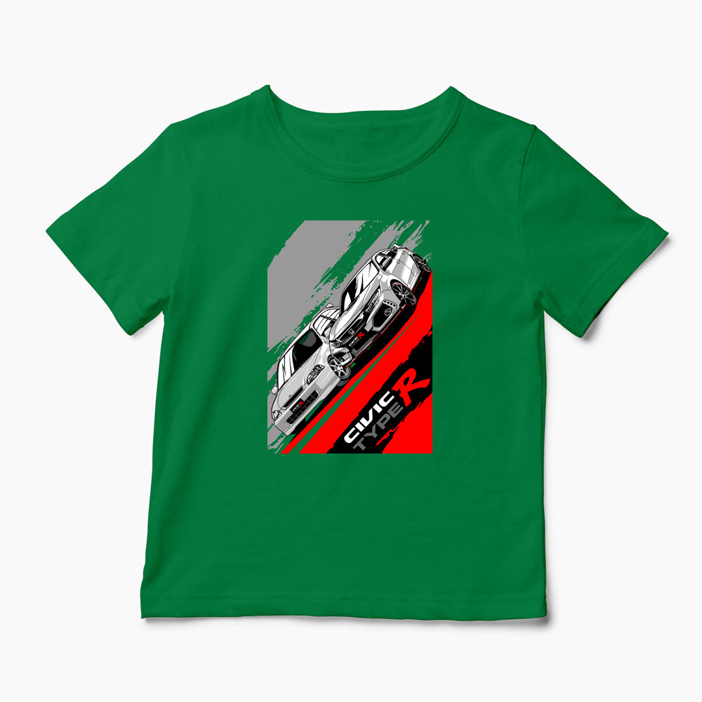 Tricou Personalizat Honda Civic Type R Legend - Copii-Verde