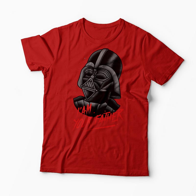 Tricou Personalizat I Am Your Father - Bărbați-Roșu