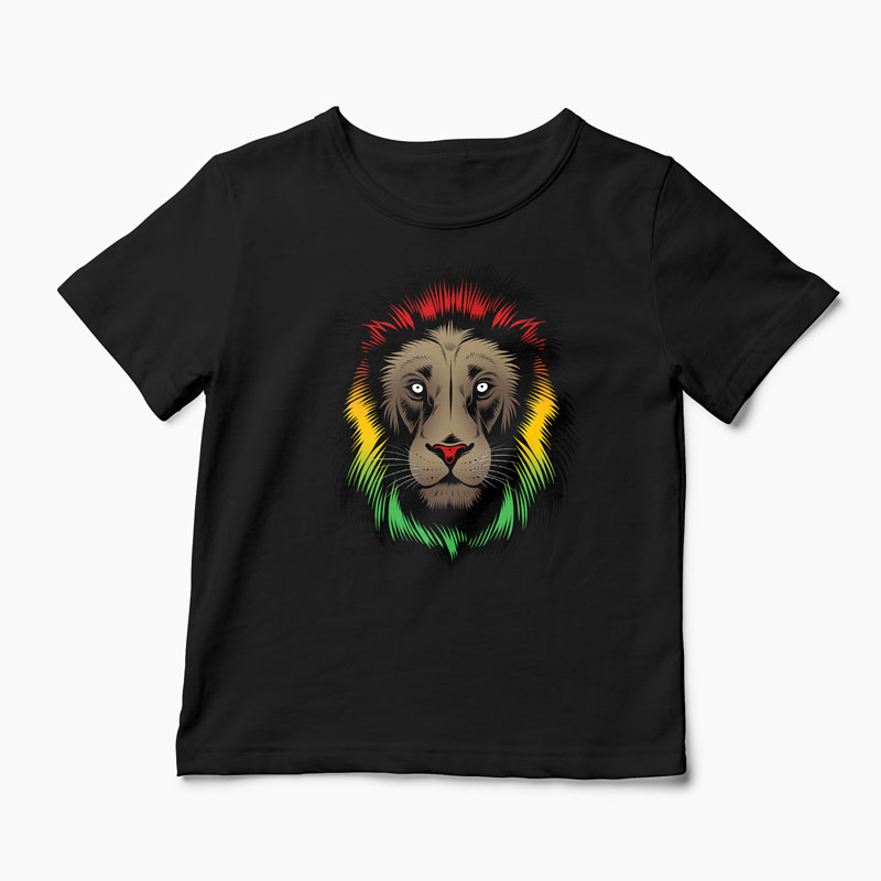 Tricou Personalizat Iron Lion Zion - Copii-Negru