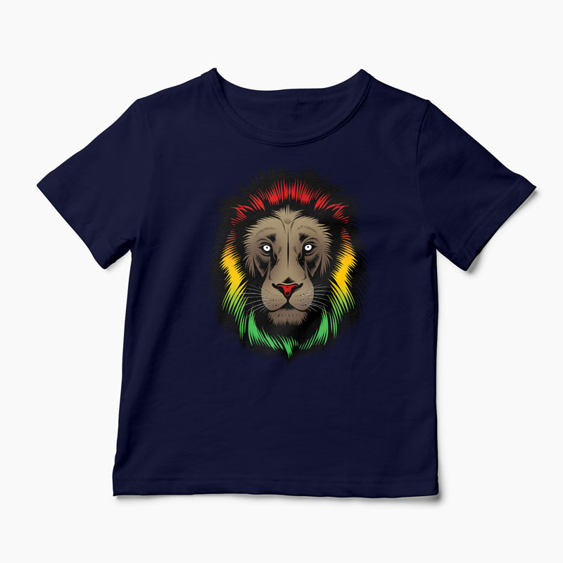 Tricou Personalizat Iron Lion Zion - Copii-Bleumarin