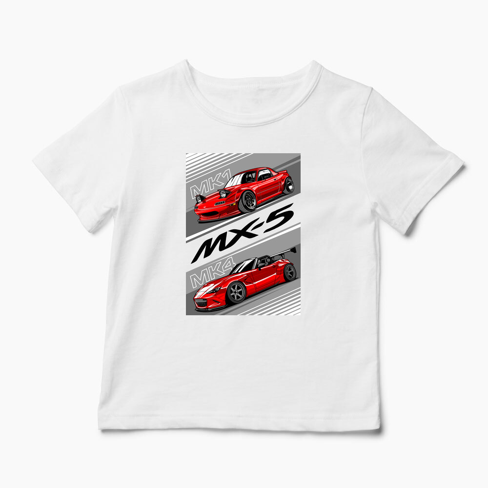 Tricou Personalizat Mazda MX-5 NA ND - Copii-Alb