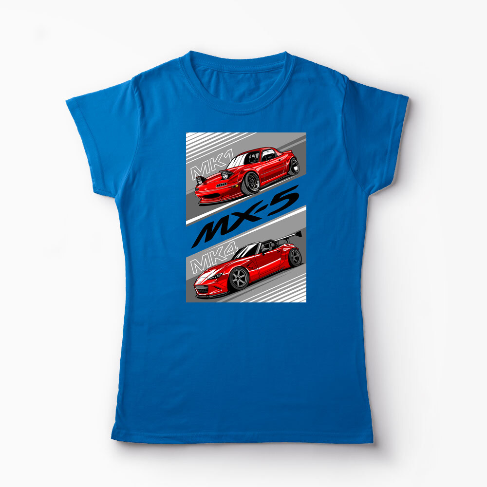 Tricou Personalizat Mazda MX-5 NA ND - Femei-Albastru Regal