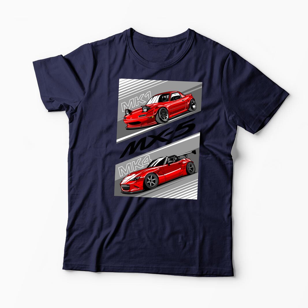 Tricou Personalizat Mazda MX-5 NA ND - Bărbați-Bleumarin