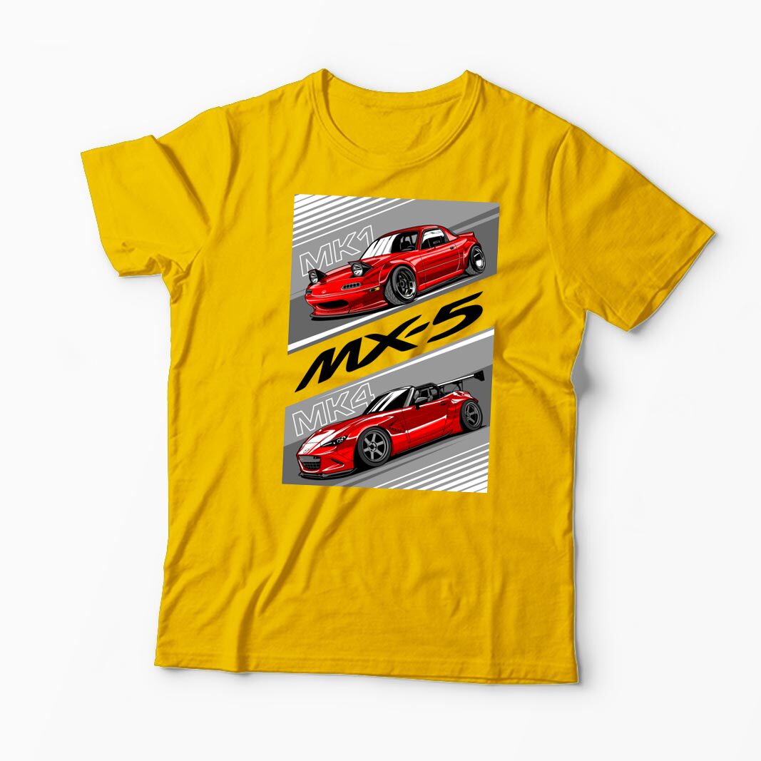 Tricou Personalizat Mazda MX-5 NA ND - Bărbați-Galben