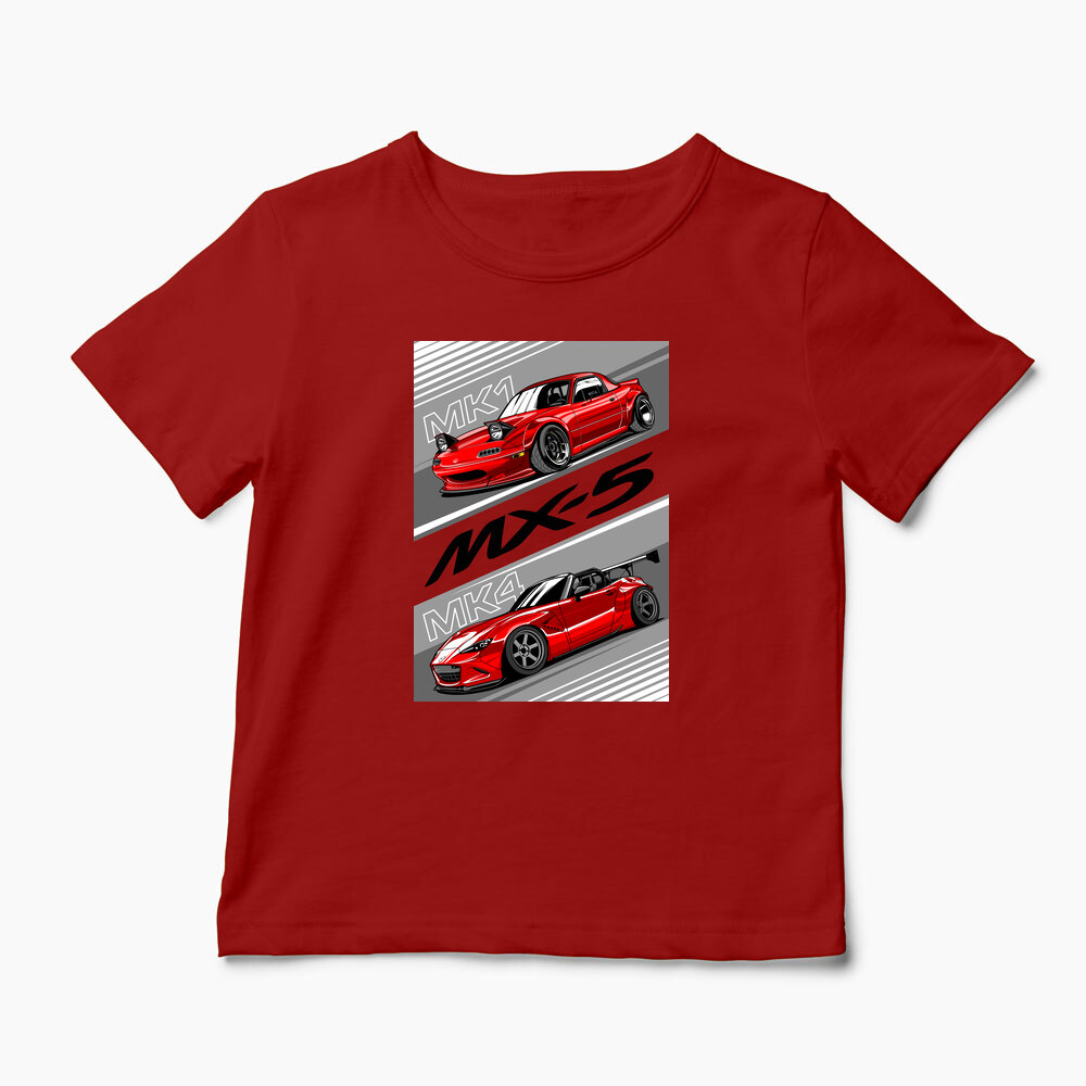 Tricou Personalizat Mazda MX-5 NA ND - Copii-Roșu