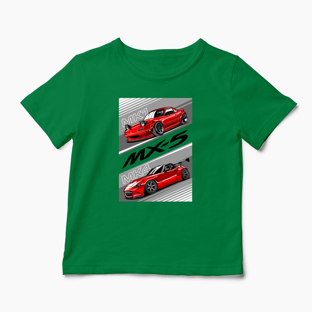 Tricou Personalizat Mazda MX-5 NA ND - Copii-Verde