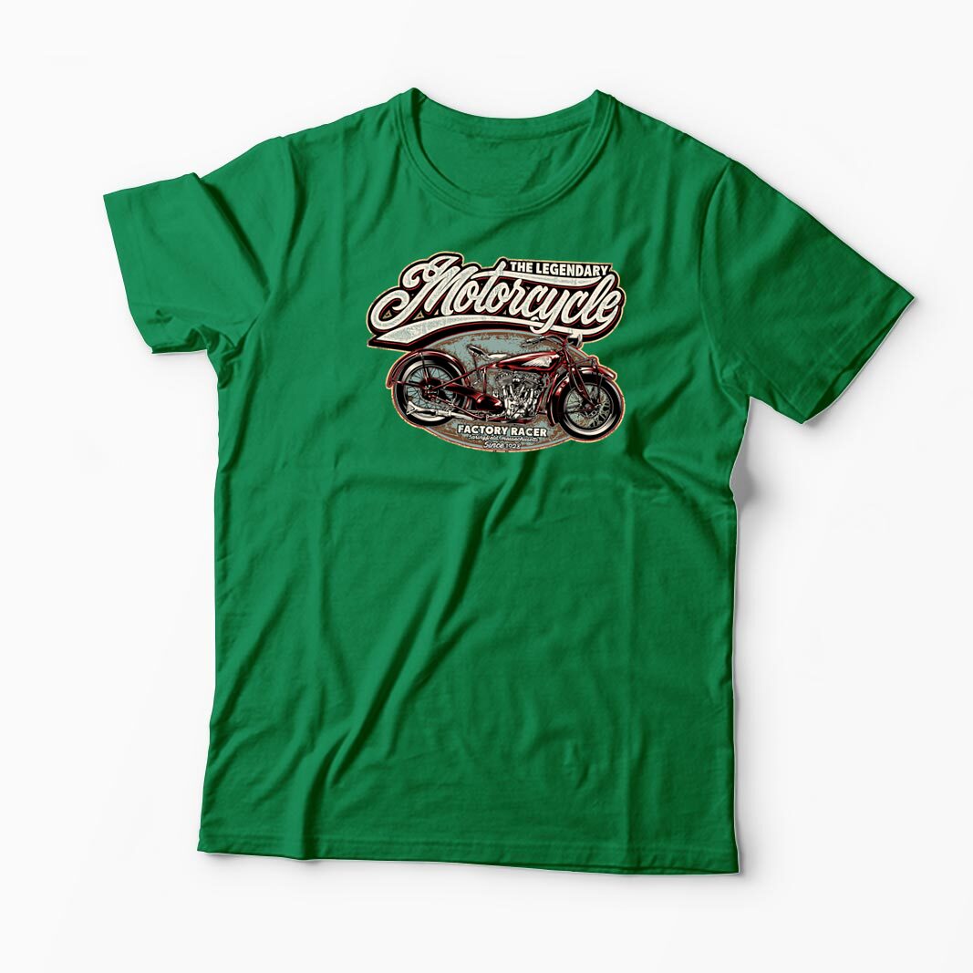 Tricou Personalizat Motocicleta Indian - Bărbați-Verde