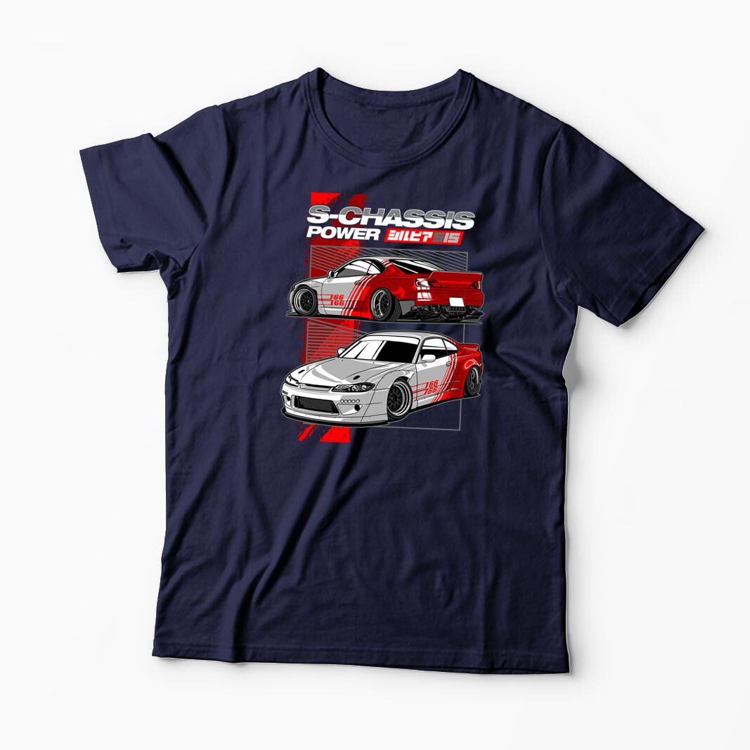 Tricou Personalizat Nissan Silvia S15 Rocket Bunny - Bărbați-Bleumarin