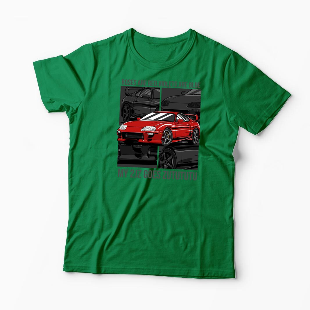 Tricou Personalizat Poezii Toyota Supra - Bărbați-Verde