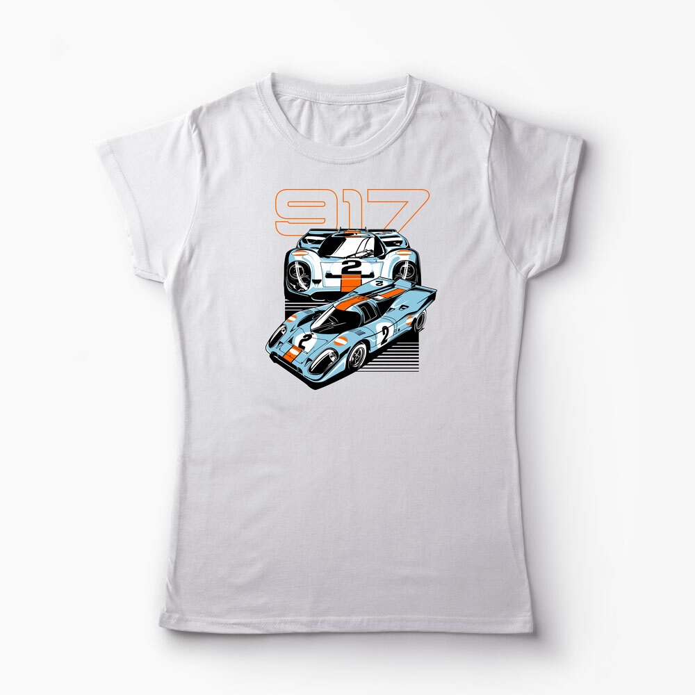 Tricou Personalizat Porsche 917 Le Mans - Femei-Alb