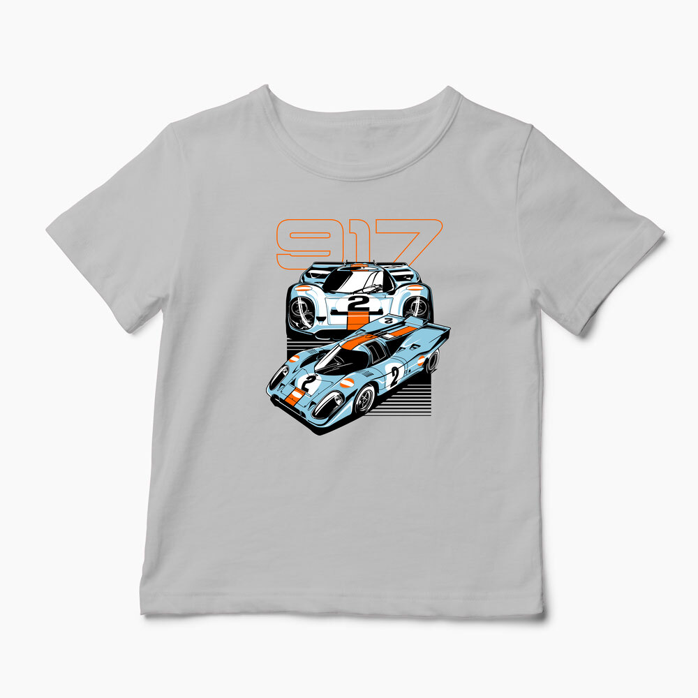 Tricou Personalizat Porsche 917 Le Mans - Copii-Gri