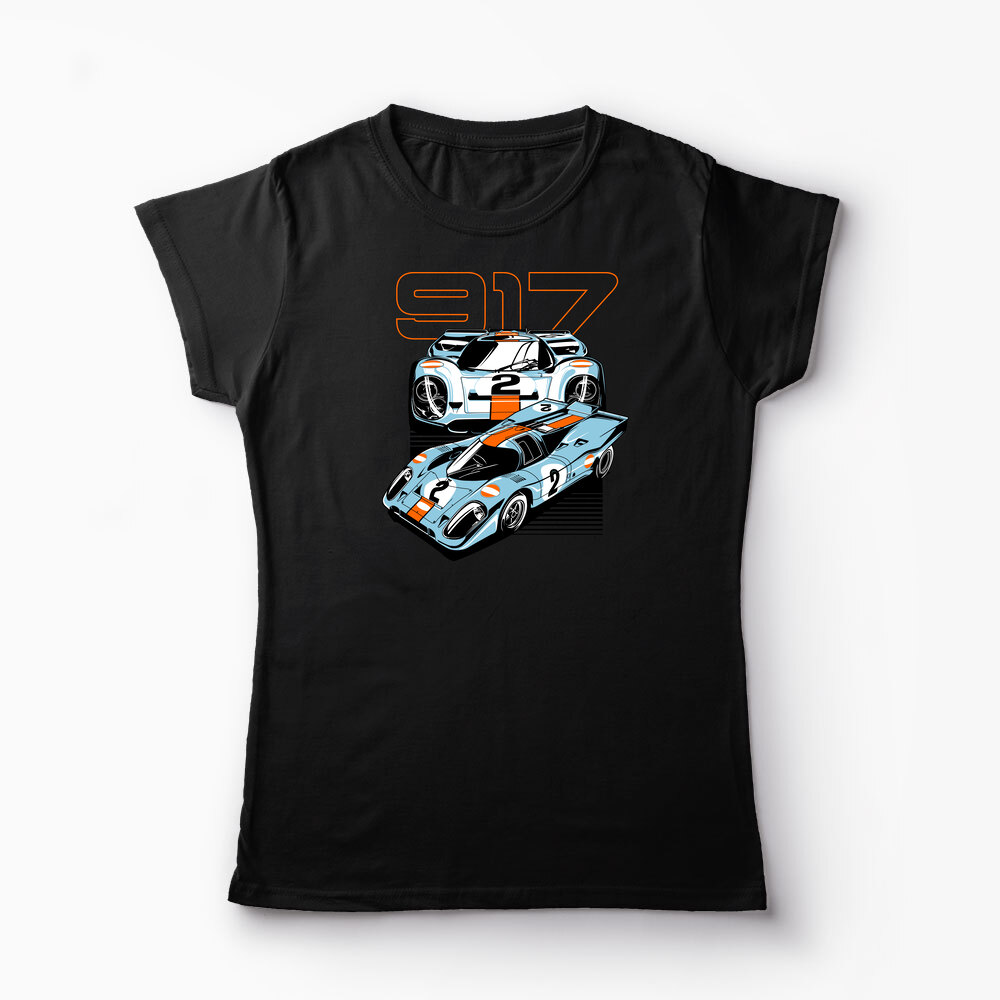 Tricou Personalizat Porsche 917 Le Mans - Femei-Negru