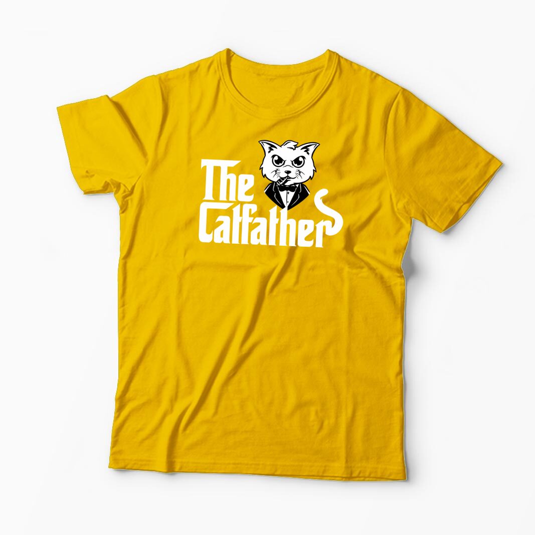 Tricou Personalizat The Catfather - Bărbați-Galben