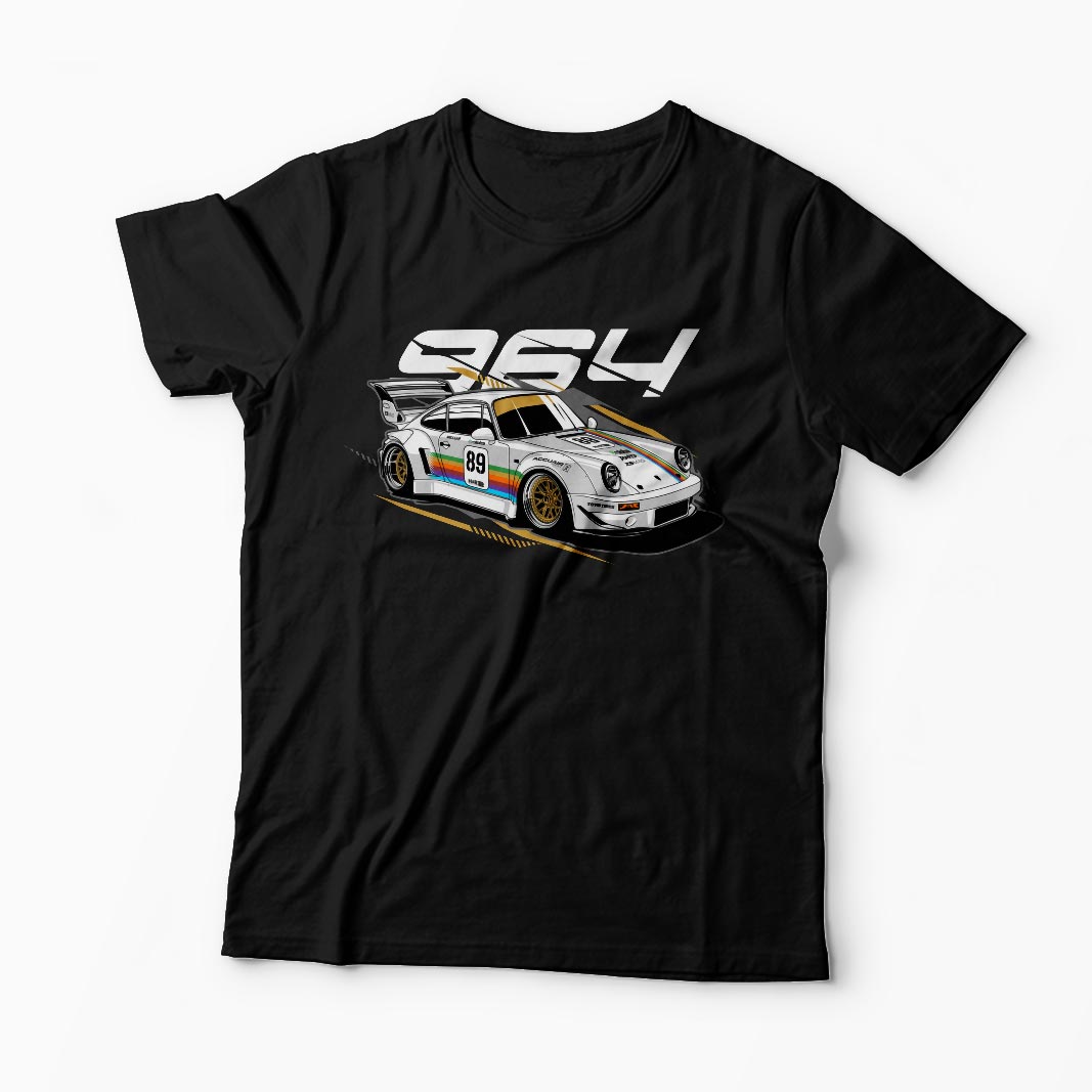 Tricou Porsche 964 RWB - Bărbați-Negru