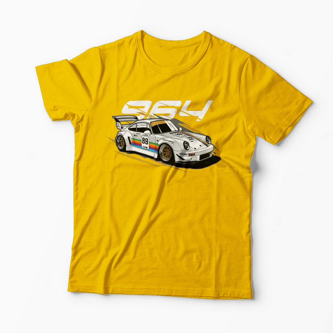 Tricou Porsche 964 RWB - Bărbați-Galben