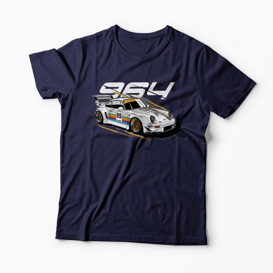 Tricou Porsche 964 RWB - Bărbați-Bleumarin