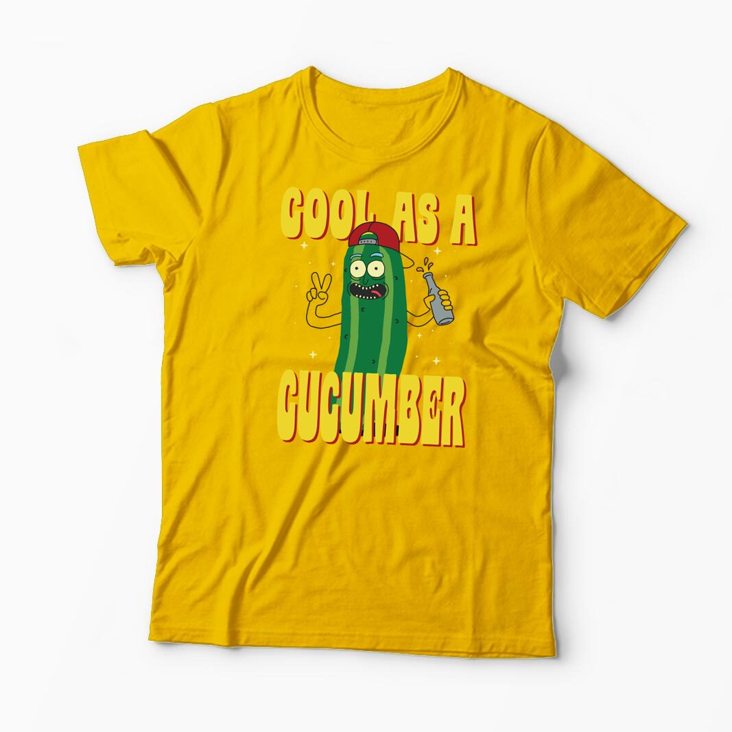 Tricou Rick and Morty Cool As A Cucumber - Bărbați-Galben