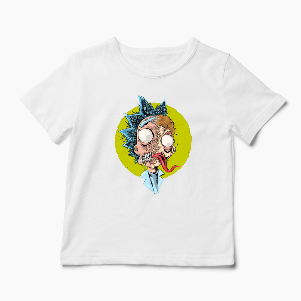 Tricou Rick Sanchez Fusion Venom - Copii-Alb