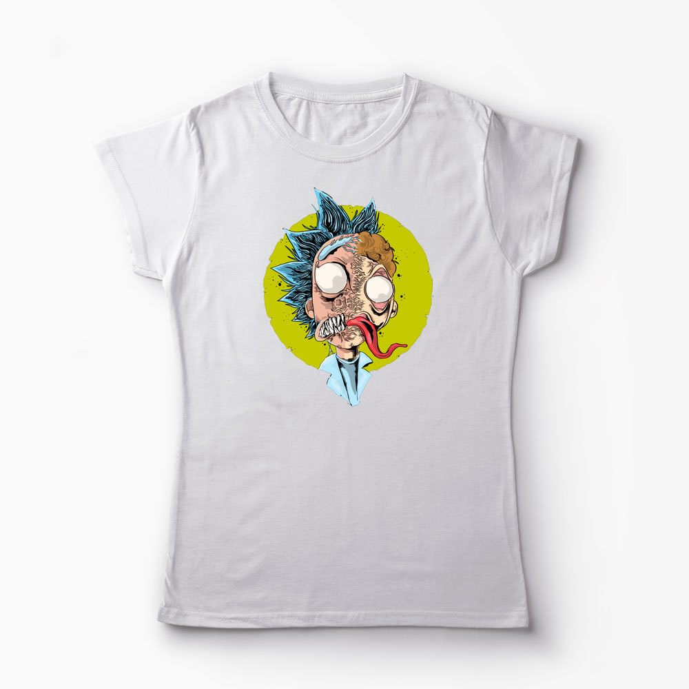 Tricou Rick Sanchez Fusion Venom - Femei-Alb