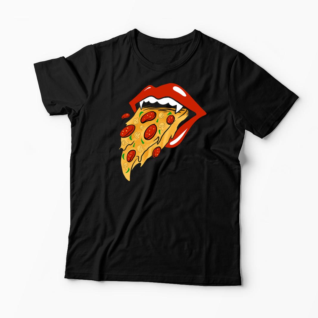 Tricou Rolling Stones Pizza - Bărbați-Negru