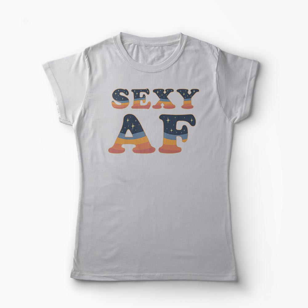 Tricou Sexy AF - Femei-Gri