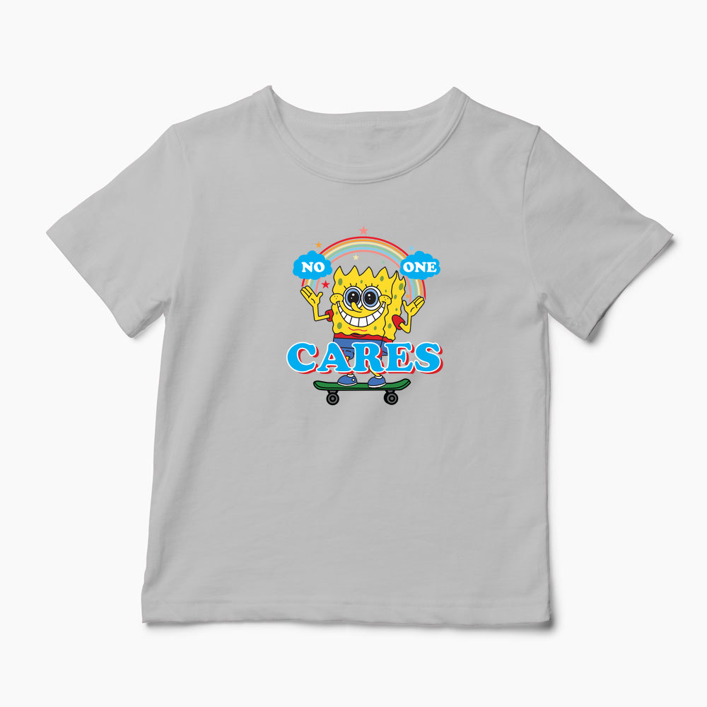 Tricou SpongeBob Nimănui nu-i pasă - Copii-Gri