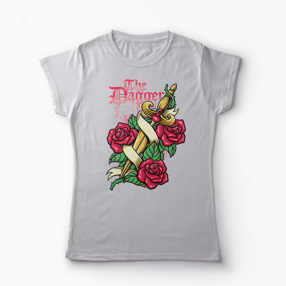 Tricou The Dagger - Femei-Gri