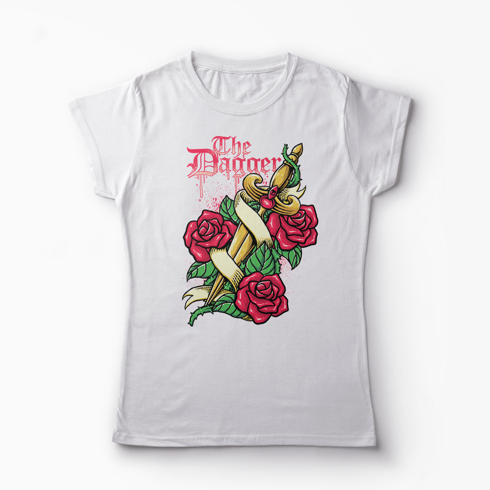 Tricou The Dagger - Femei-Alb