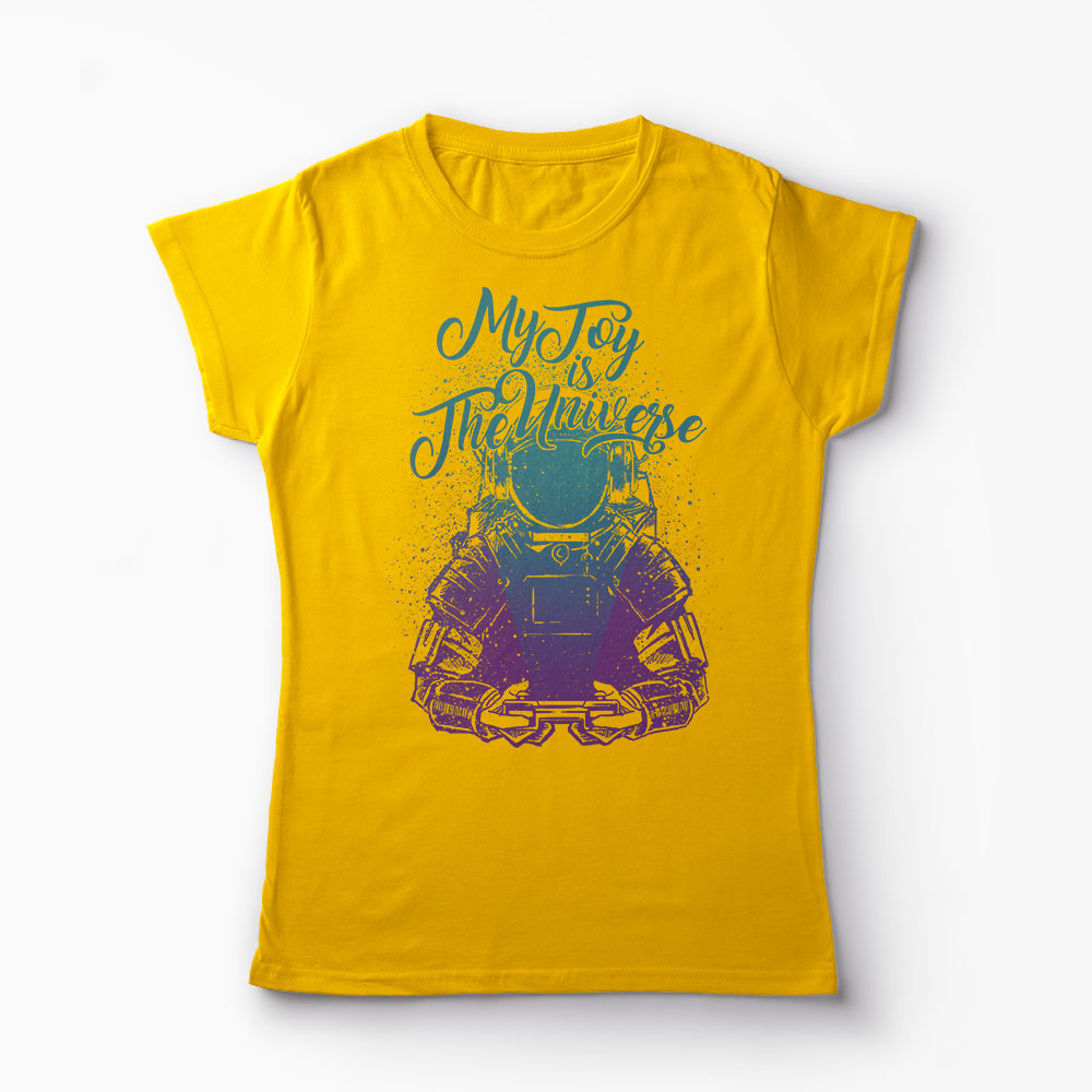 Tricou The Universe - Femei-Galben