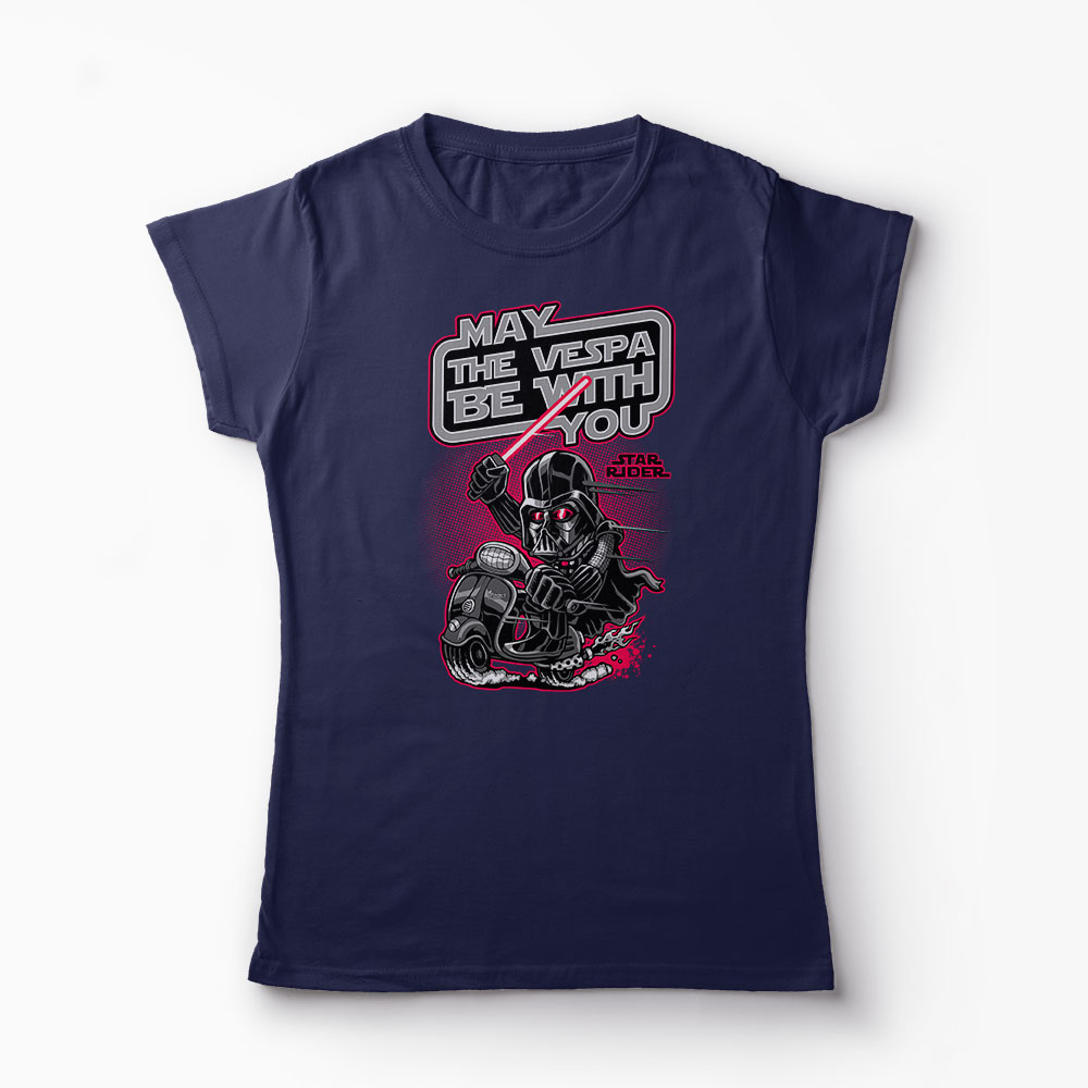 Tricou The Vaspa Be With You - Femei-Bleumarin