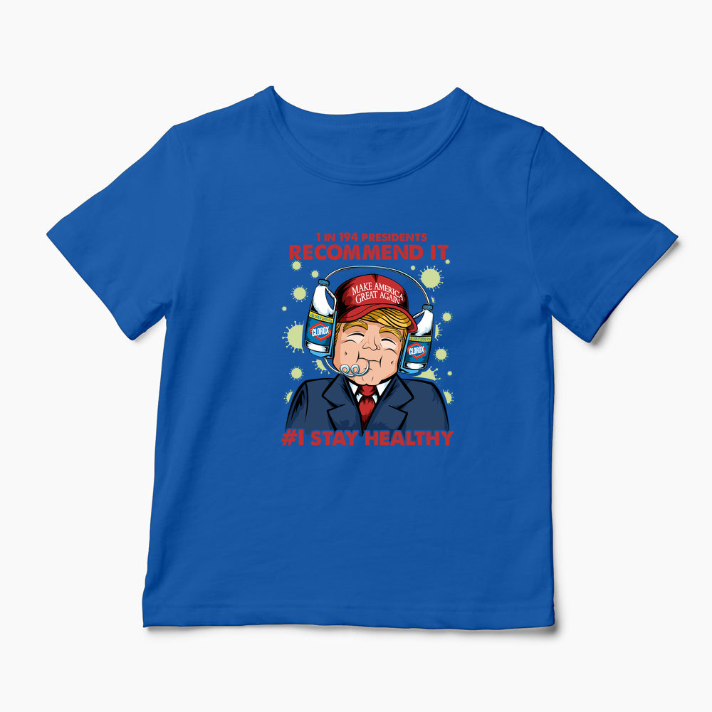 Tricou Trump Clorox Vs. Coronavirus - Copii-Albastru Regal