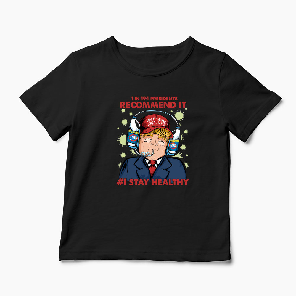 Tricou Trump Clorox Vs. Coronavirus - Copii-Negru