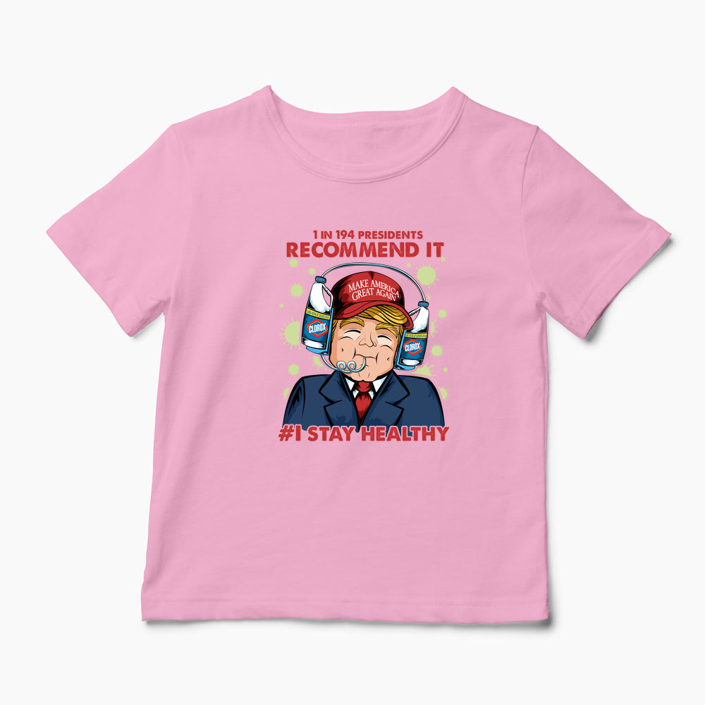 Tricou Trump Clorox Vs. Coronavirus - Copii-Roz