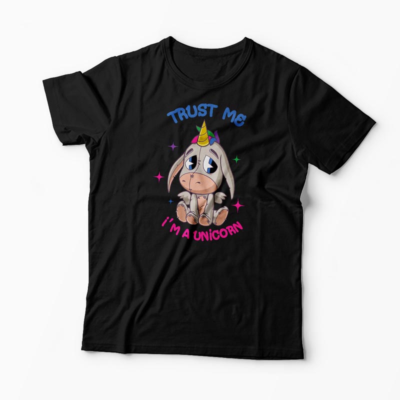 Tricou Trust Me I'm a Unicorn - Bărbați-Negru