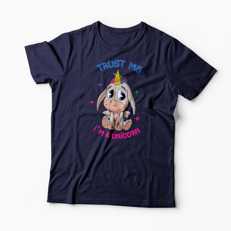 Tricou Trust Me I'm a Unicorn - Bărbați-Bleumarin