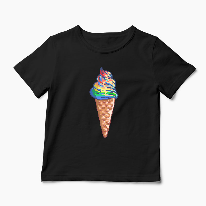 Tricou Unicorn - Crema de Unicorn - Copii-Negru