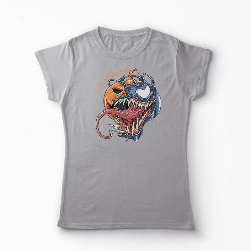 Tricou Venom Halloween - Femei-Gri