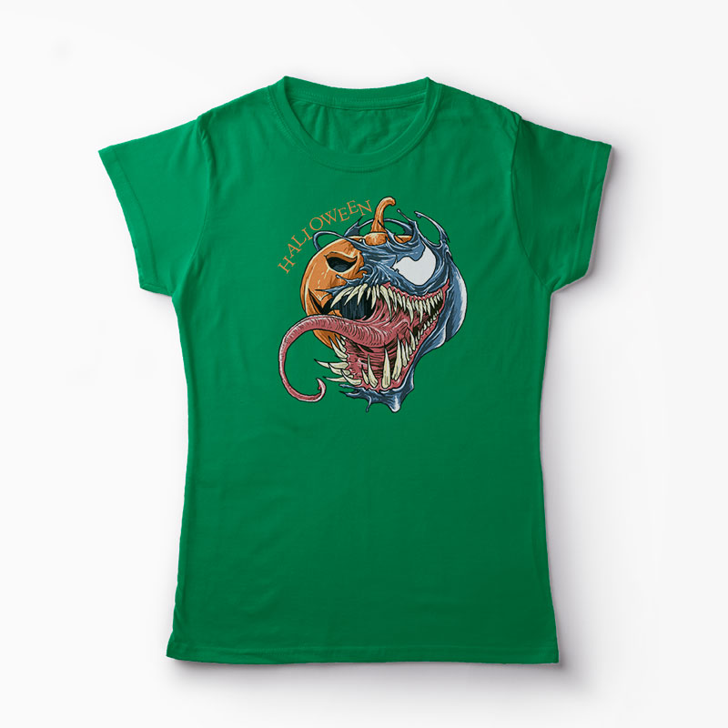 Tricou Venom Halloween - Femei-Verde