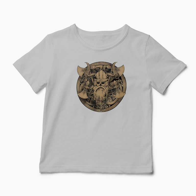 Tricou Viking Războinic - Copii-Gri